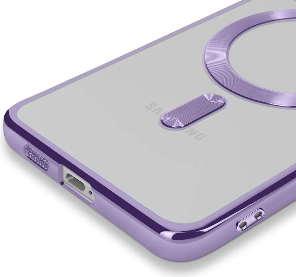 Custodia Samsung S25 Edge Avizar MagSafe Viola Silicone - Zero Problemi - 5