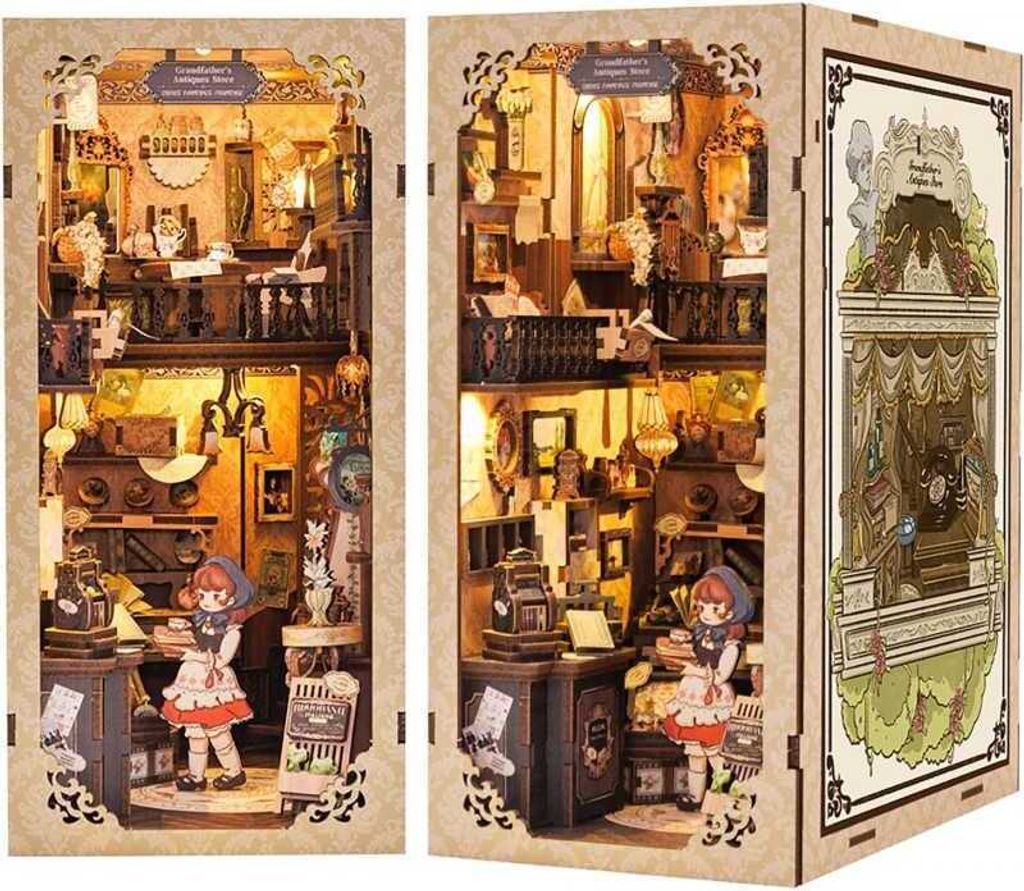 Puzzle 3D, DIY-Bücherstütze, Antiquitätengeschäft, Cutebee, 349 Teile