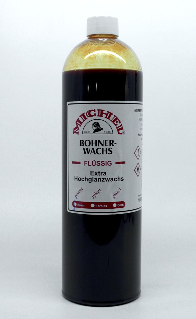 Michel Bohnerwachs Braun 1,0L Naturwachs reinigt, pflegt u. Produktbild 