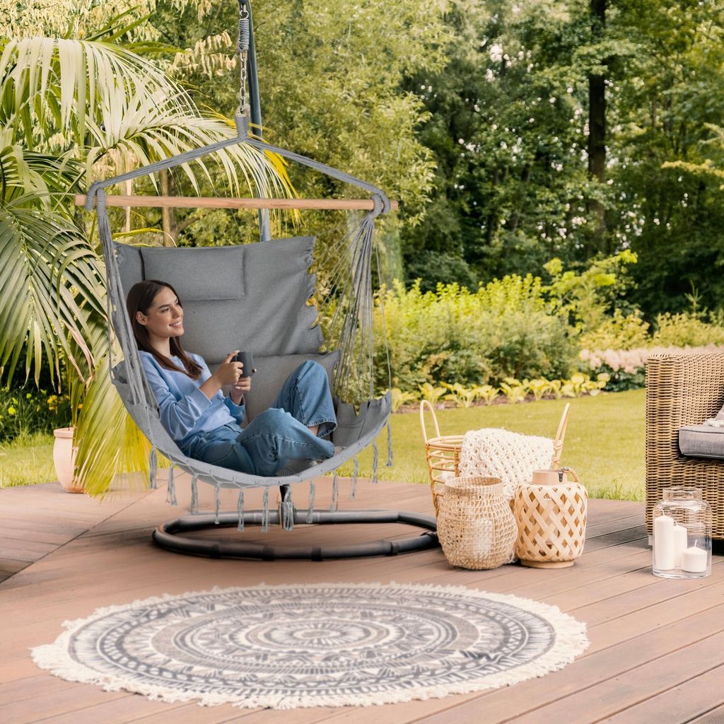 Outtec® Závěsné křeslo se 3 polštáři - 100x130x75cm, do 140 Obrázek produktu 4