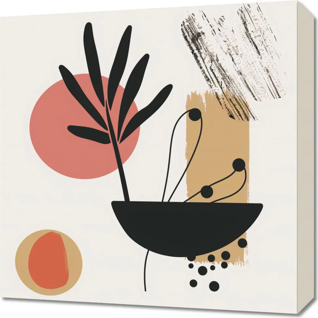 Tocchi Creativi Quadro d'Arredo Moderno 50x50 - Design Italiano