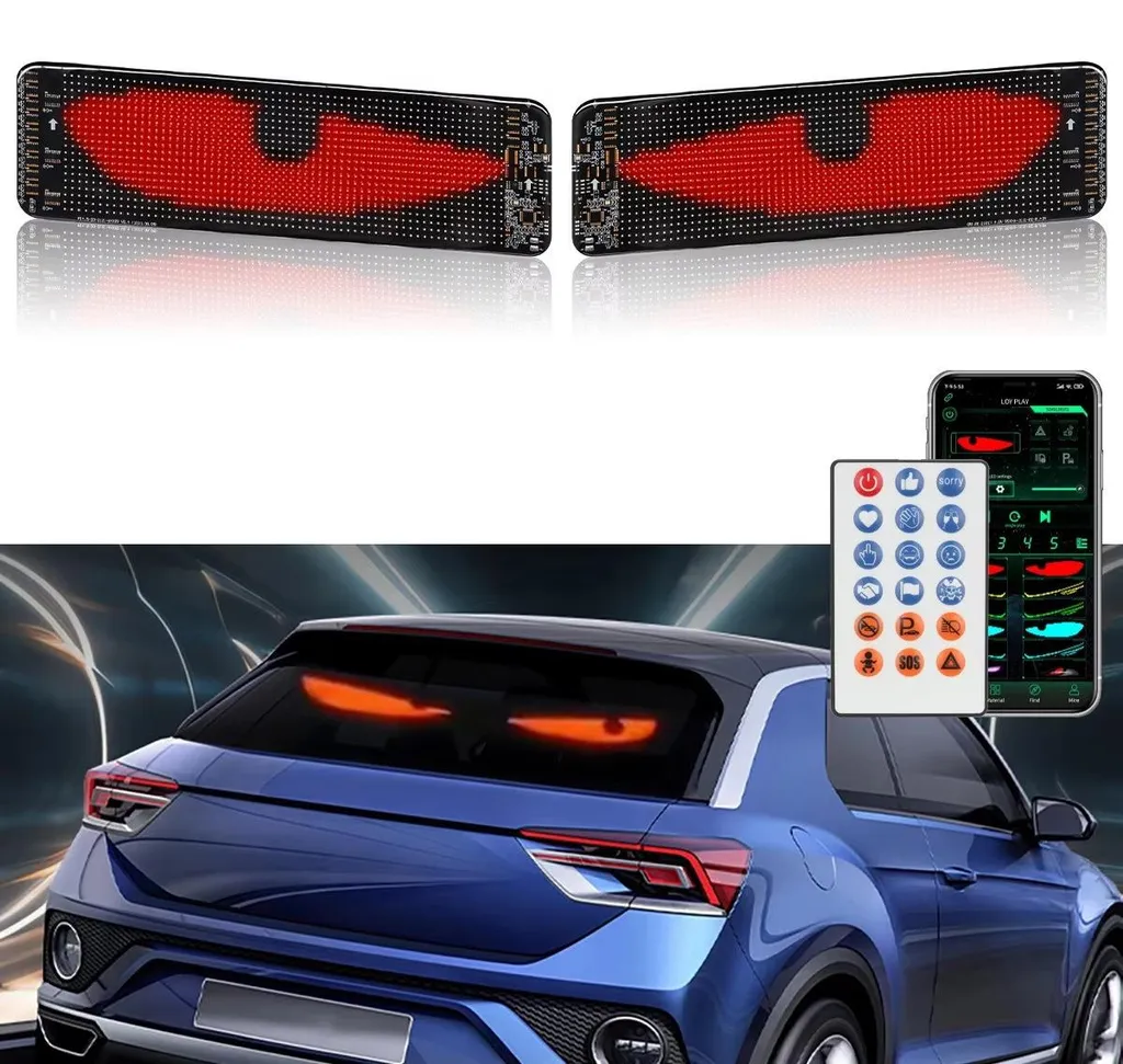 Écran LED voiture programmable 59 cm : rendez votre message enfin visible ! - 5