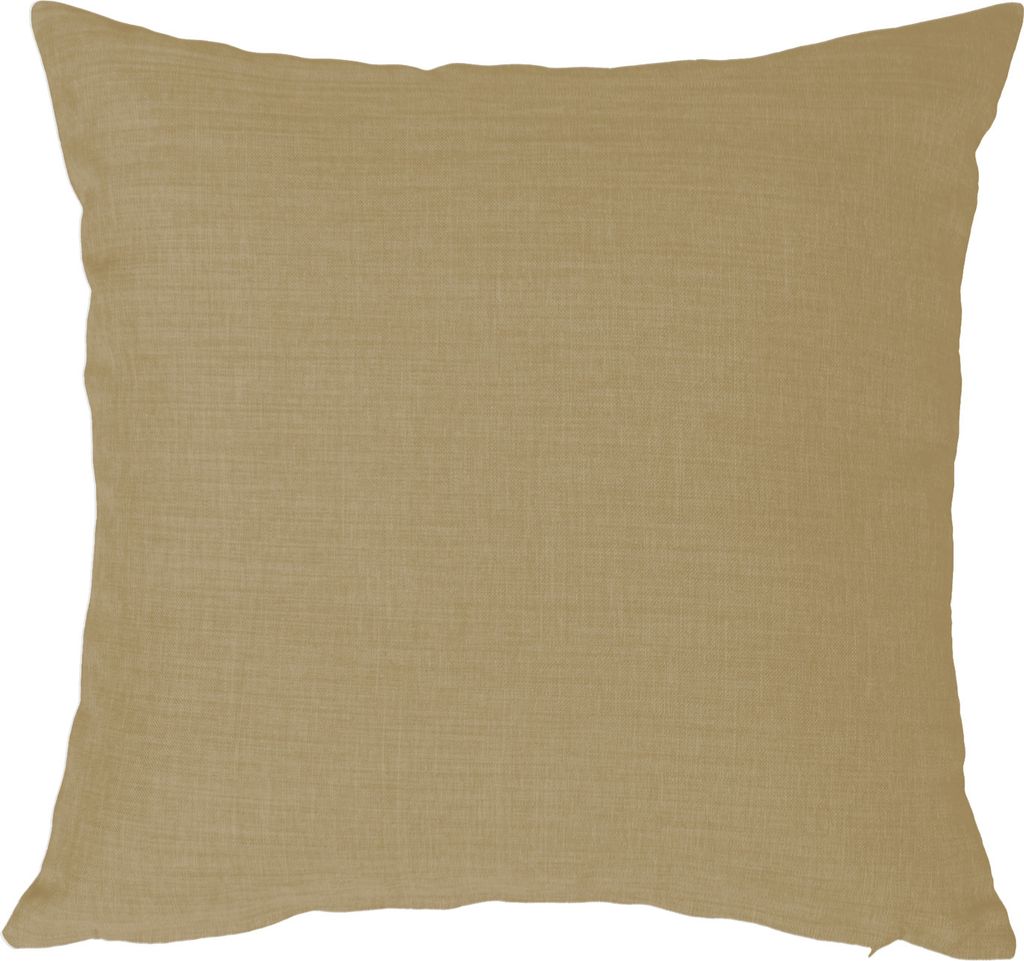 Kissenhülle Struktur Leinenoptik Kissenbezug Deko Kissen ca. 40x40 cm sand