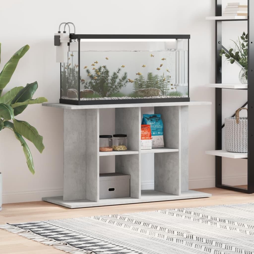 Support pour aquarium Brun aspect chêne Matériau dérivé du Image du produit 