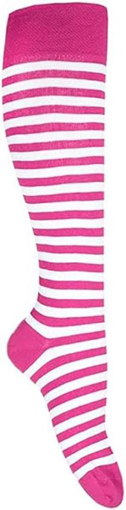 Ringelstrümpfe Ringelsocken Kniestrümpfe rosa weiß 43/46 Produktbild 