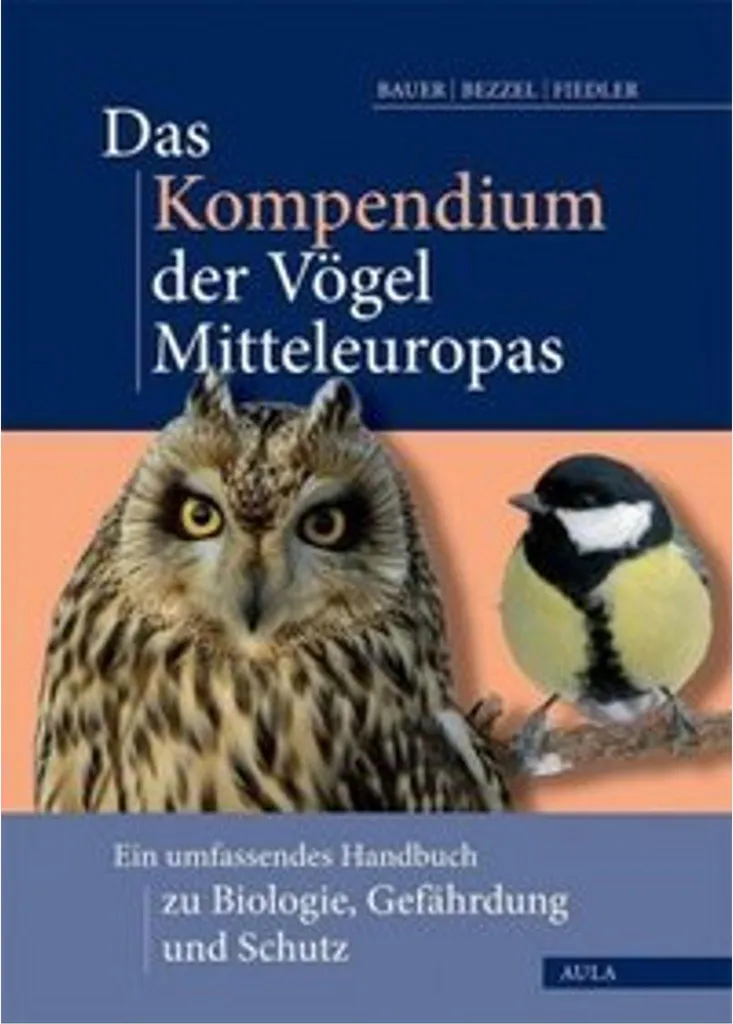 Livre Ornithologie : Le Compendium des Oiseaux d'Europe Centrale