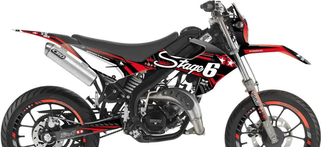 Kit Déco Stage6 Rouge Rieju MRT 2022+ : Customisation Moto et Protection
