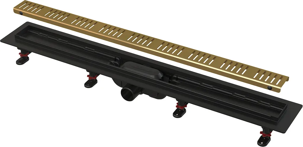 AlcaDrain Canale Doccia 850mm Ottone APZ10 - Estetica Professionale