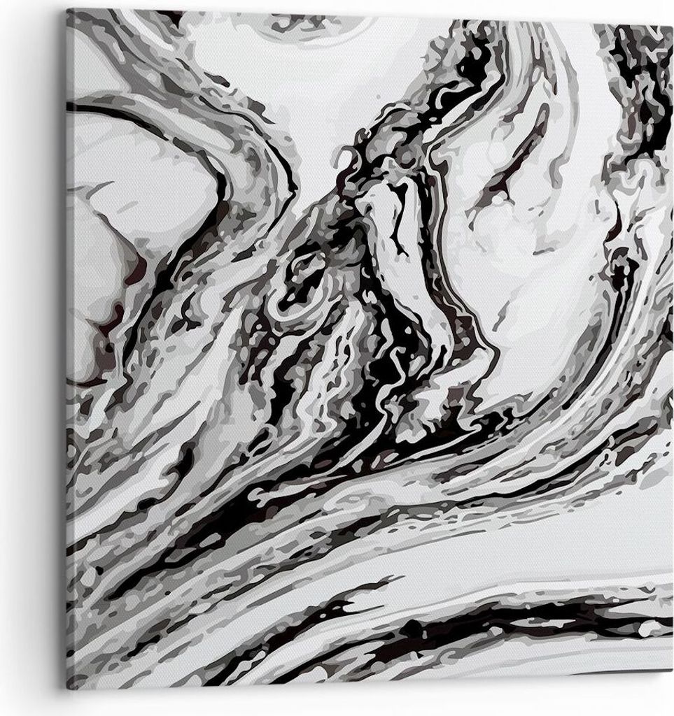 Bild auf Leinwand - Leinwandbild - Abstraktion modern - 70x70cm - Wand Bild - Wanddeko - Wandbilder - Leinwanddruck - Bilder - Kunstdruck - Wanddek...
