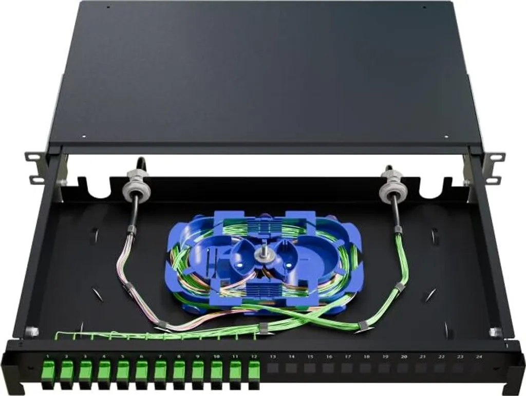 Solution de Câblage Optique 1U : Évitez les Pertes de Signal 24 LC/PC