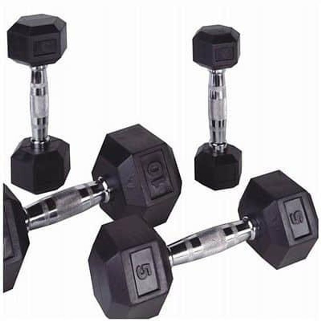 Body-Solid Einarmige Kurzhanteln PROFI HEXA Bodysolid 1 - 50 kg