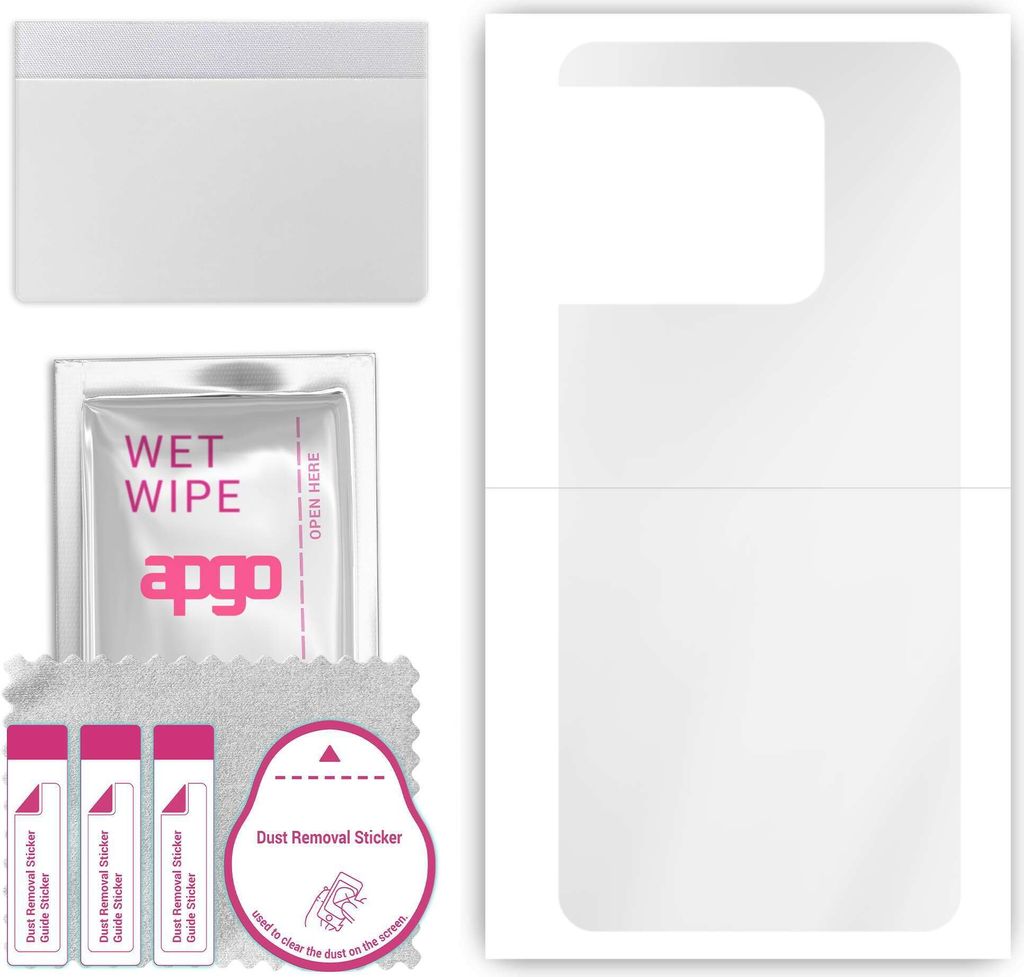 apgo Rückseite Schutzfolie, klar, kompatibel mit OnePlus Ace Pro, Hinten Hydrogel-Displayschutzfolie mit Positionierhilfe, kratzfest, einfache Mon...