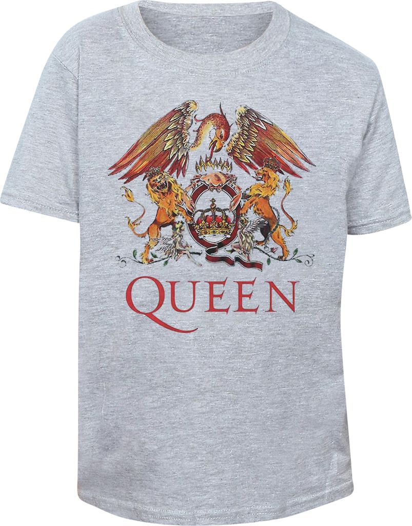 Queen - "Classic" T-Shirt für Kinder RO463 (104) (Grau meliert)