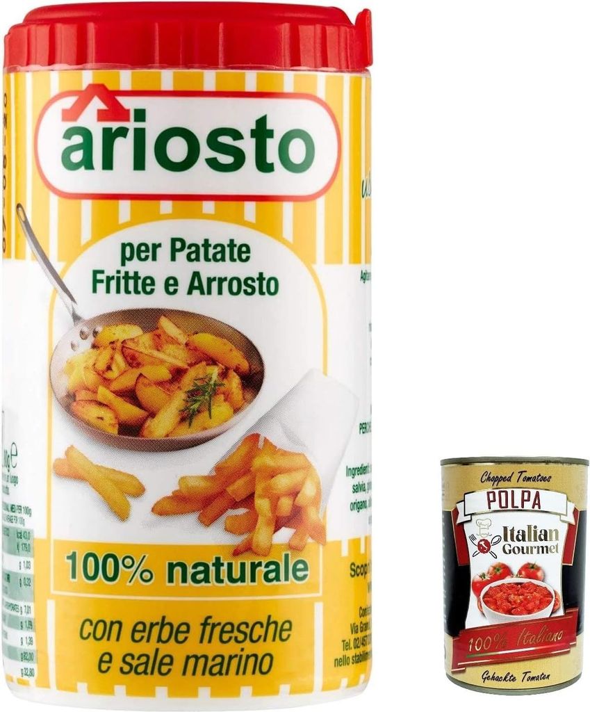 6x Ariosto Gewürz für kartoffeln Brat- und Bratkartoffeln, 80g + Italian Gourmet Polpa 400g