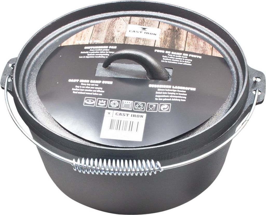 Gusseisentopf Ø 28 cm mit Deckel neuetischkultur Produktbild 