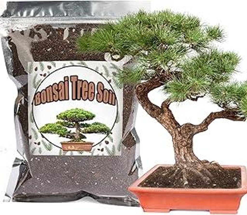 Bonsai-Erde-Mischung gebrauchsfertig, organische Bonsai-Baum-Erde passend für kleine Bonsai-Töpfe, geeignet für Bonsai-Sämlinge, Umtopfen oder ...