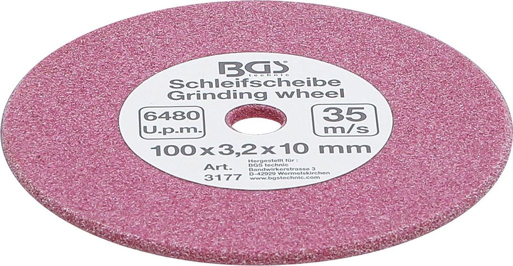 BGS 3177 Schleifscheibe 100x3,2x10 mm (6,3 (1/4), 0,325" Produktbild 