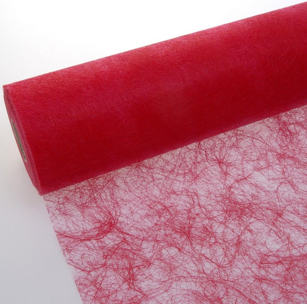 Sizoflor Tischband leuchtend rot 30 cm Rolle 5 Meter 60 034-R