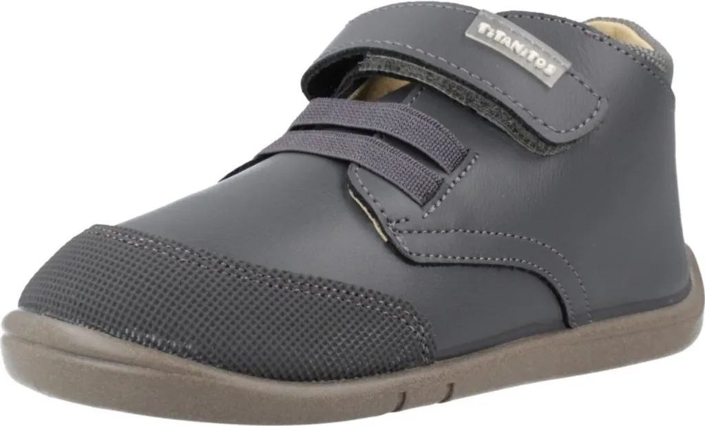Zapatillas Titanitos B500 Gris pour Enfant - Chaussures Lavables Cuir