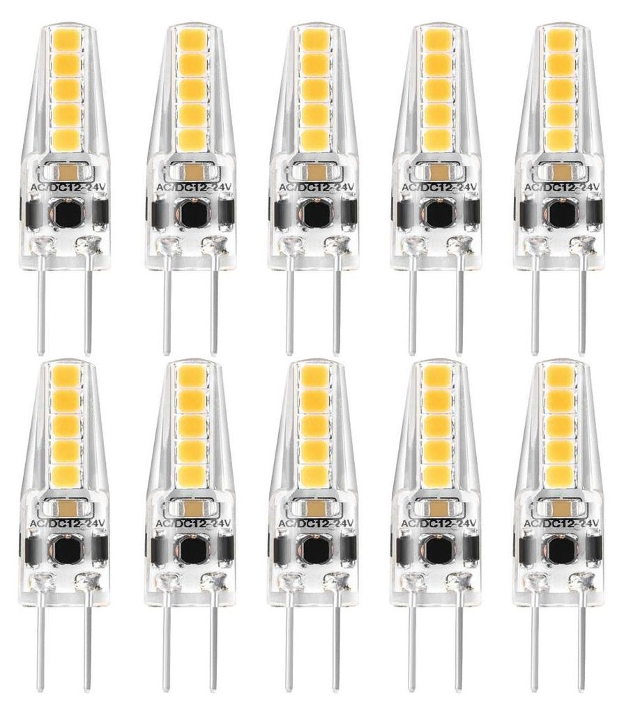 10 x LED Leuchtmittel Stiftsockel G4 SMD 2W fast 20W 210lm Produktbild 