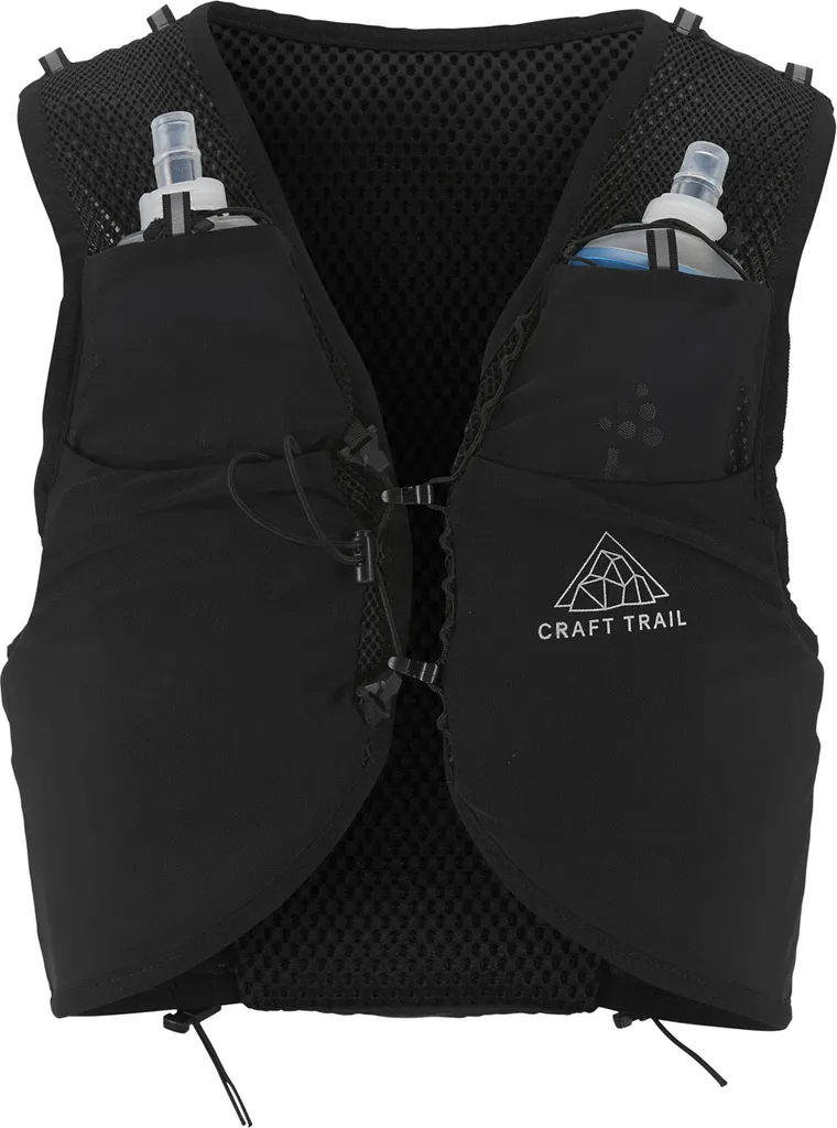 Gilet Trail Craft Pro Hydration Nero Taglia S - Kit Completo Idratazione