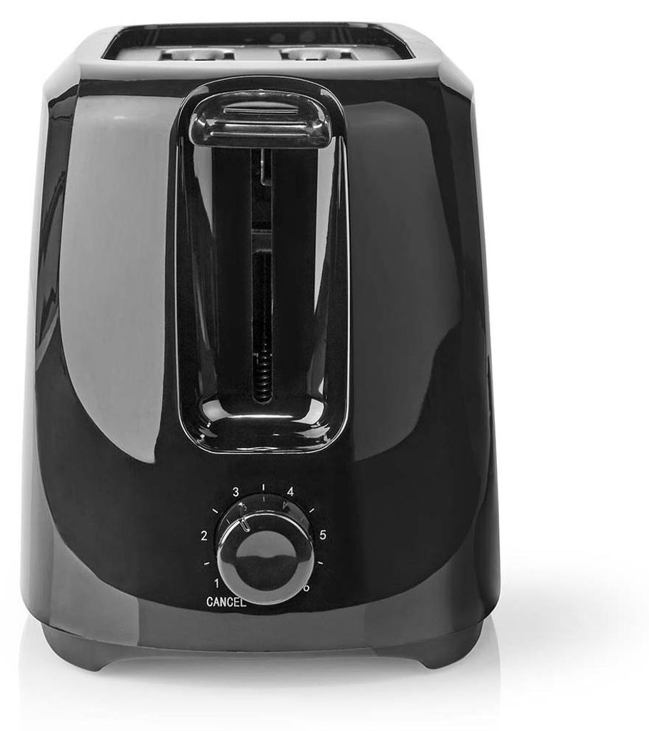 Melissa 16140149 - Toaster - 2 Schlitze - 700 W - 6 Bräunungsstufen - Herausnehmbare Krümelschublade - Abbruchtaste - Schwarz