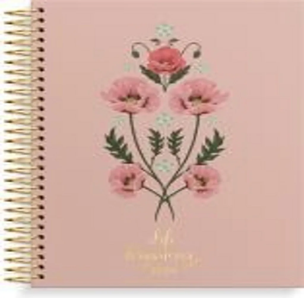 Organiseur Rose Burde Life 2026 A5 - Agenda avec Pages Notes