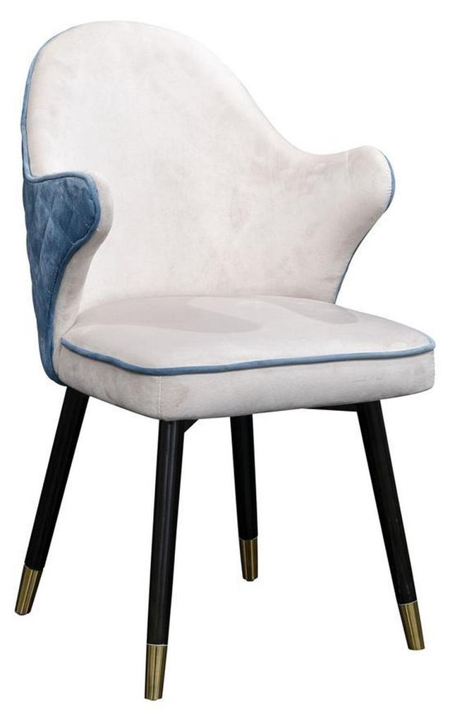 Stuhl 1x Ess Zimmer Polster Sessel Fernseh Lounge Club Textil Sitz Leder Stuhl