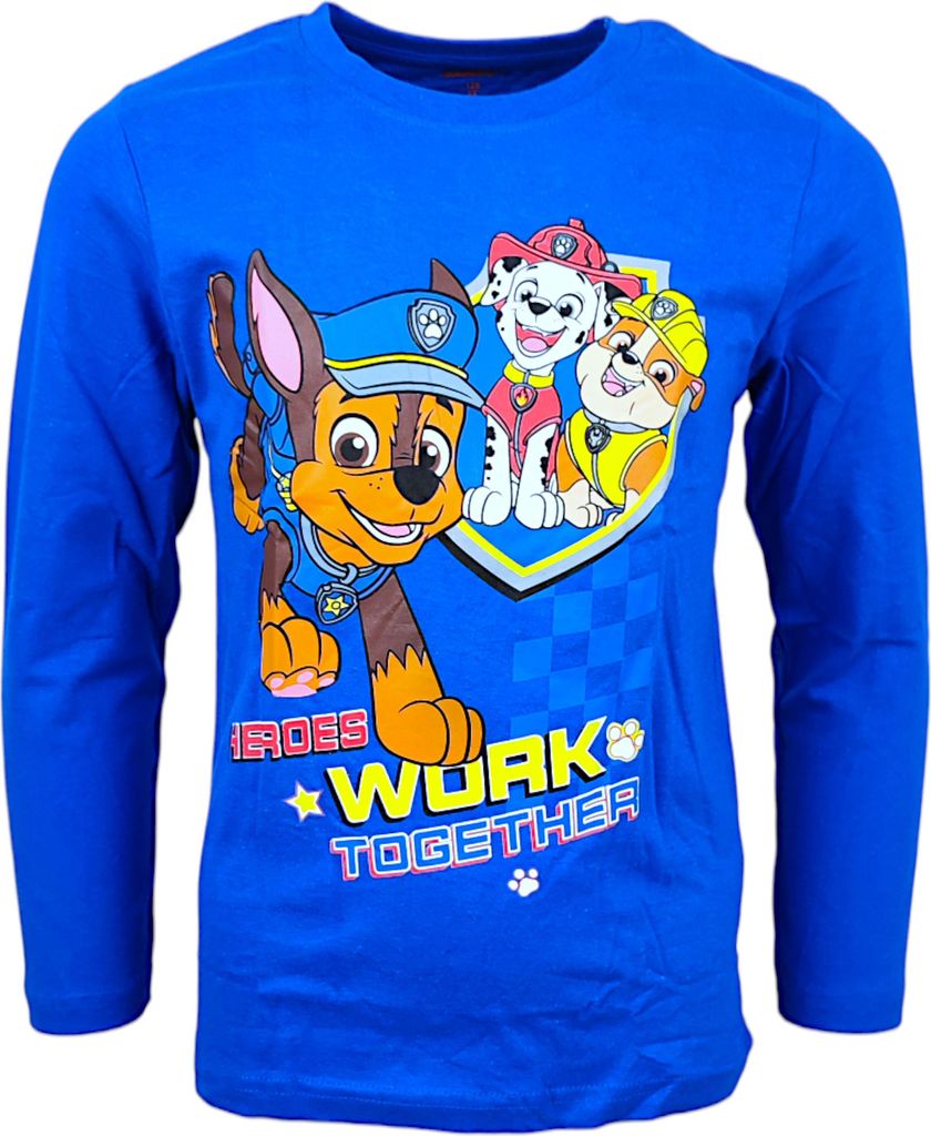 Langarmshirt PAW Patrol Blau 128 cm