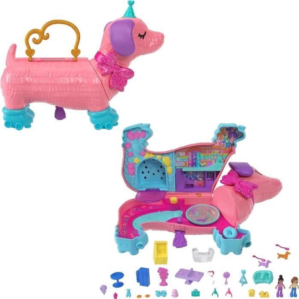 HUNDEGEBURTSTAG Polly Pocket Welpenparty DACKEL PINATA