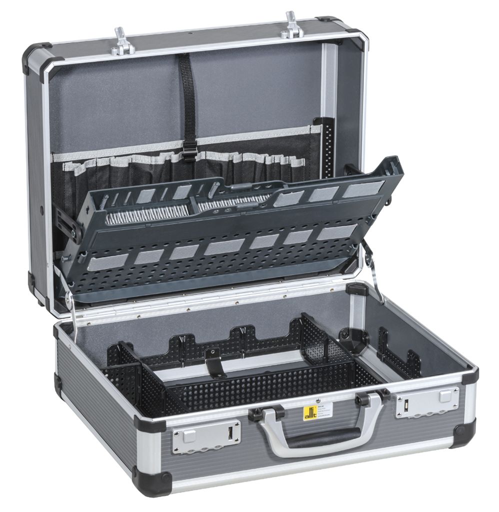 Allit Servicekoffer AluPlus Service C44-1 anthrazit ohne Inhalt 24 l