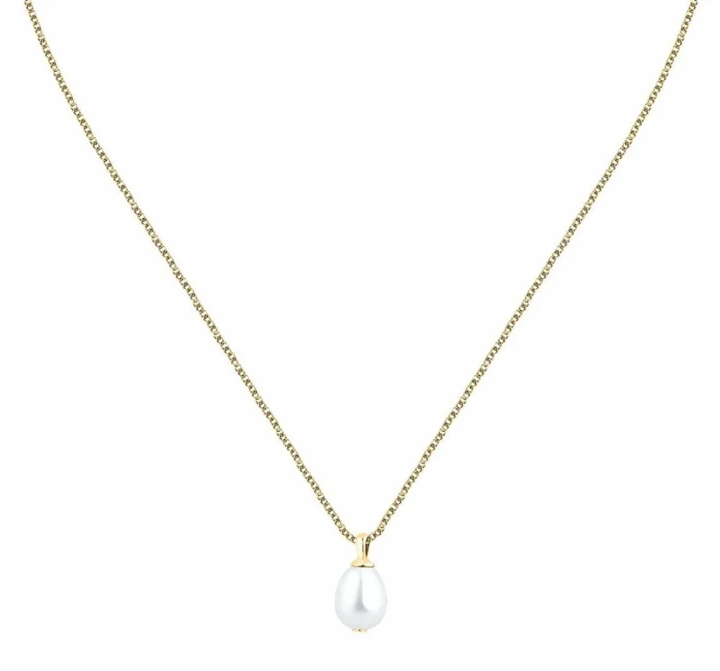 Collier plaqué or 18k et véritable perle de culture Perla SXU40 Or