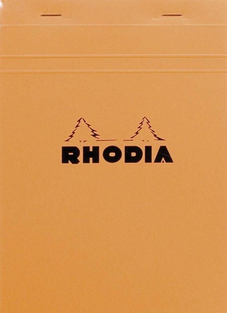 Rhodia 10x Gehefter Notizblock Rhodia No.16 A5 80 Bl kariert 80g Orange 16200C