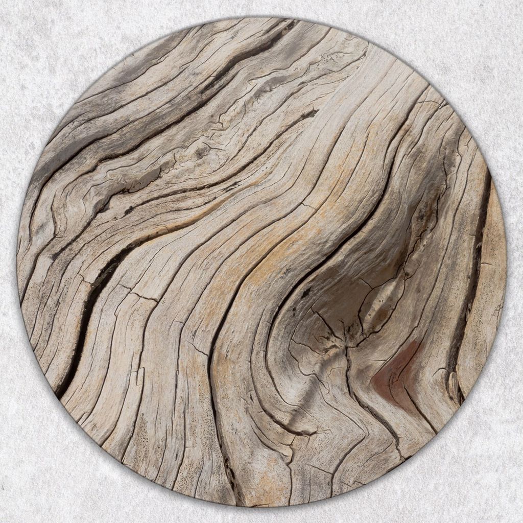 Glas-Herdabdeckplatten Glaskeramikkochfeld-Abdeckung Spritzschutz Glas Runden Schneidebrett fi40 cm - Holz Stamm