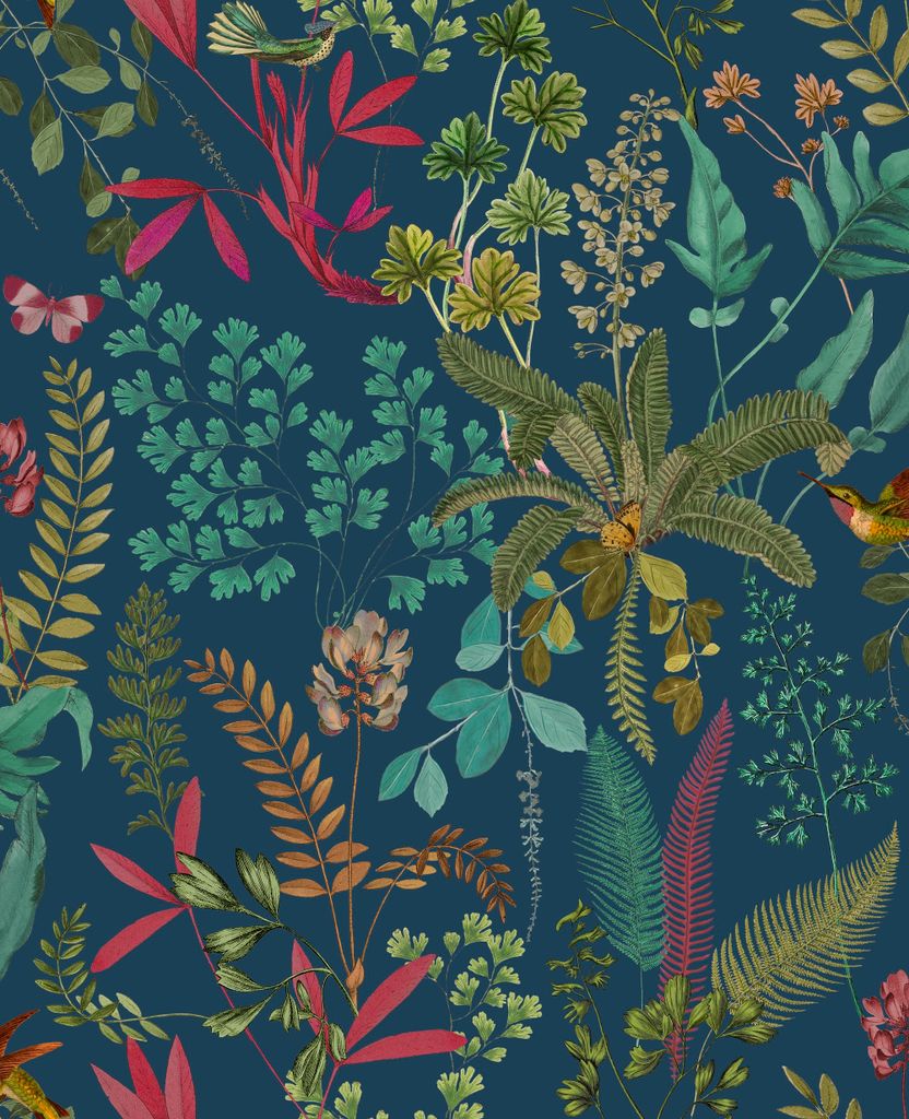 Sublime Vlies Tapete Vyani blue