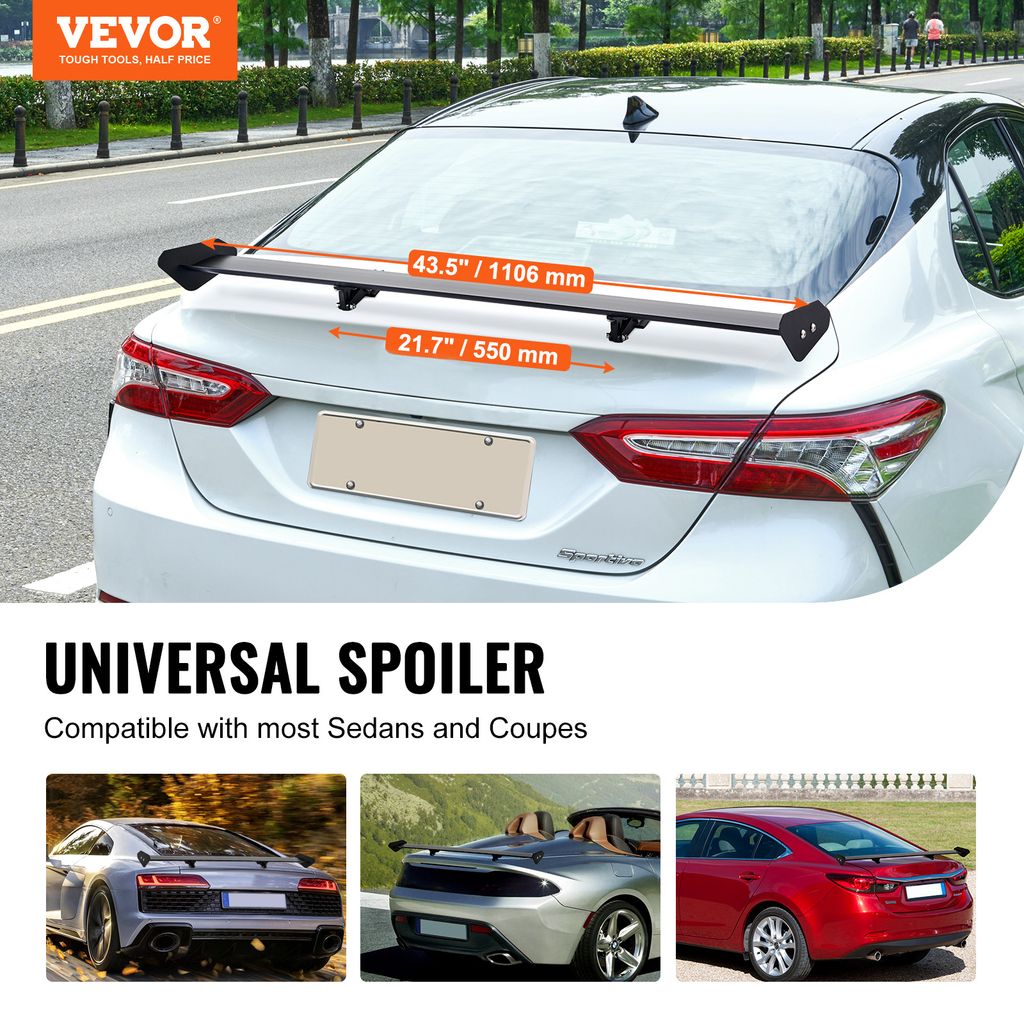 VEVOR GT Wing automobilový spoiler, 43,3palcový univerzální Obrázek produktu 