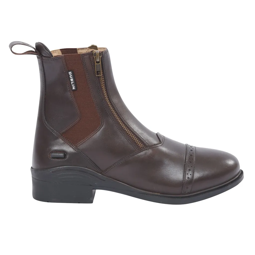 Boots de Paddock en Cuir Marron Dublin Evolution WB354 Double Zip 41 - 2
