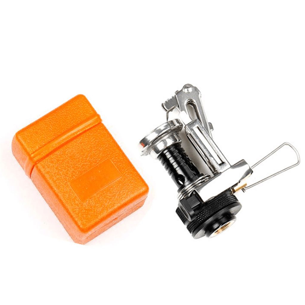 Mini-Campingkocher, die Gasherd im Freien falten Tragbarer Ofen, der das Picknick aufgeteilte Ofen-Kocher-Brenner kocht, das Picknick