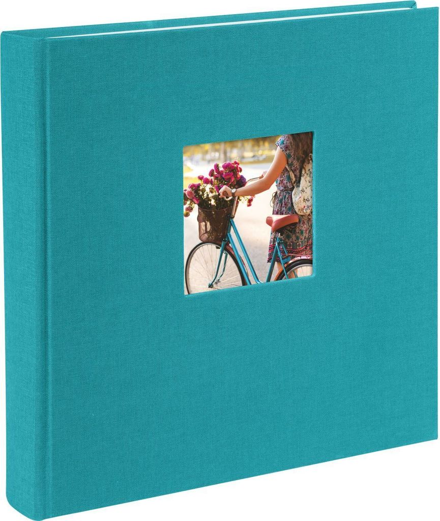 Goldbuch Fotoalbum Bella Vista 25x25 cm Türkis Leinen 60 weiße Seiten