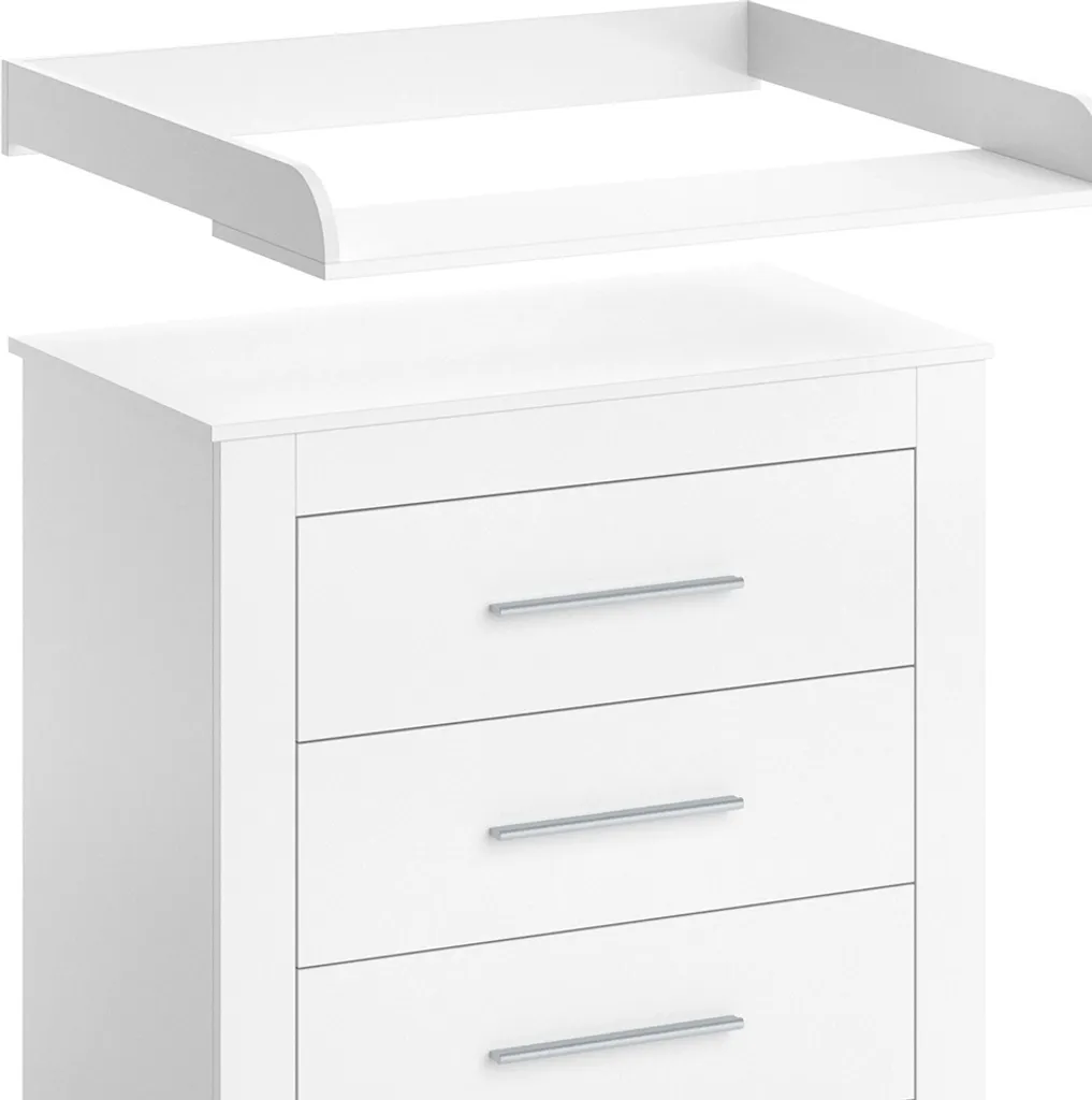 Table à langer Vicco Miro Blanche avec rangements - Commode Bébé 86cm - 6