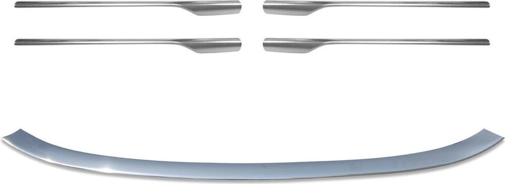 Grillleisten Kühlergrill Grill Satz für Dacia Sandero 2012-2017 Edelstahl Silber