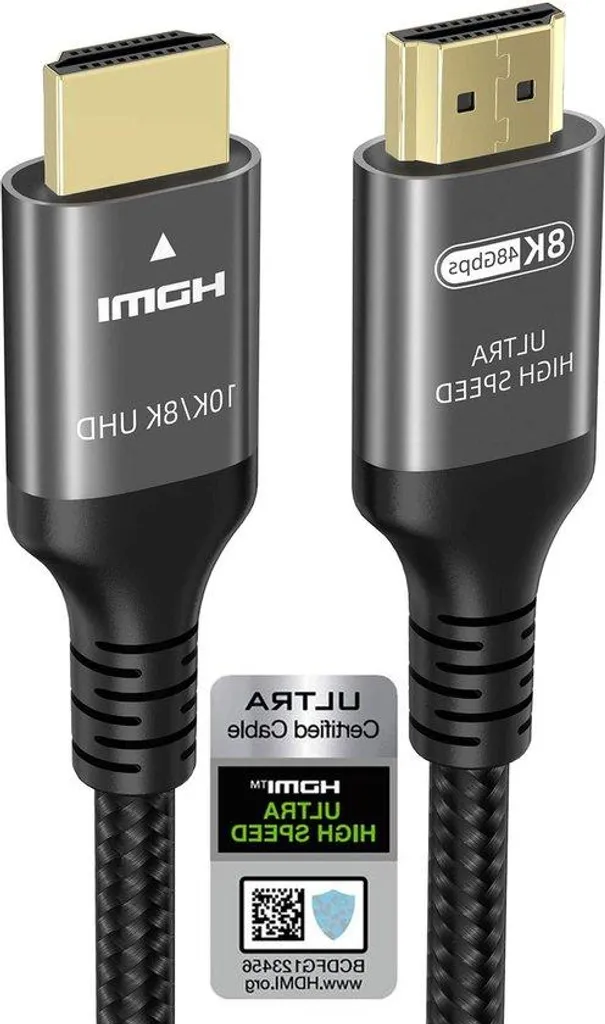 Câble HDMI 5m Spécial Gaming 4K 120Hz et Cinéma 8K pour Salon et Bureau