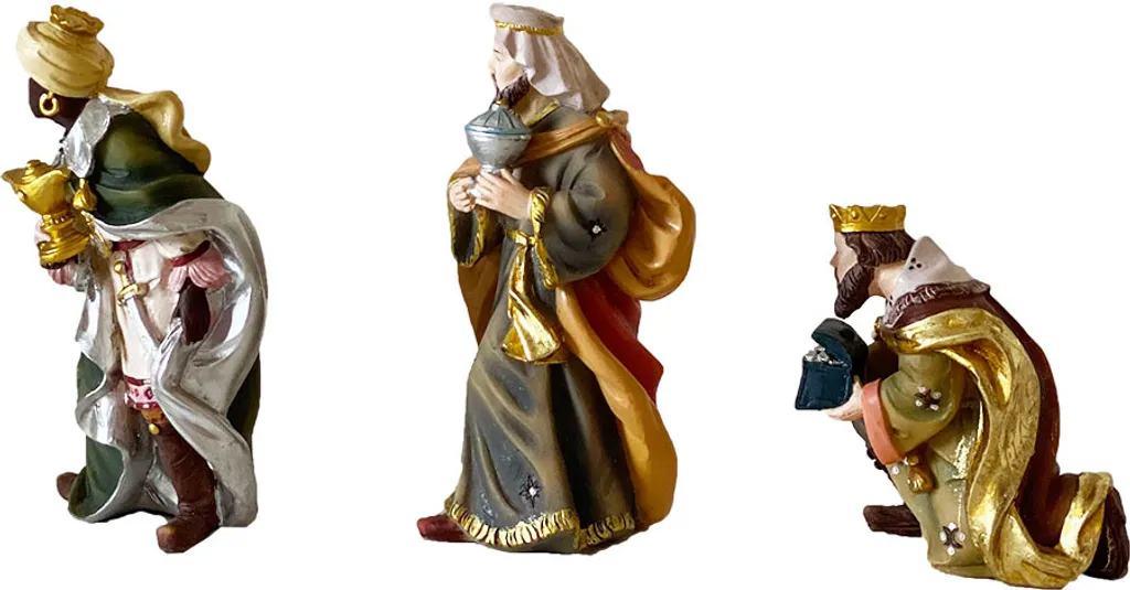 FADEDA San Vescovo/altezza: 31cm/dipinta a mano/figurine presepe fedeli ai dettagli - decorazione da tavolo di Natale accessori presepe