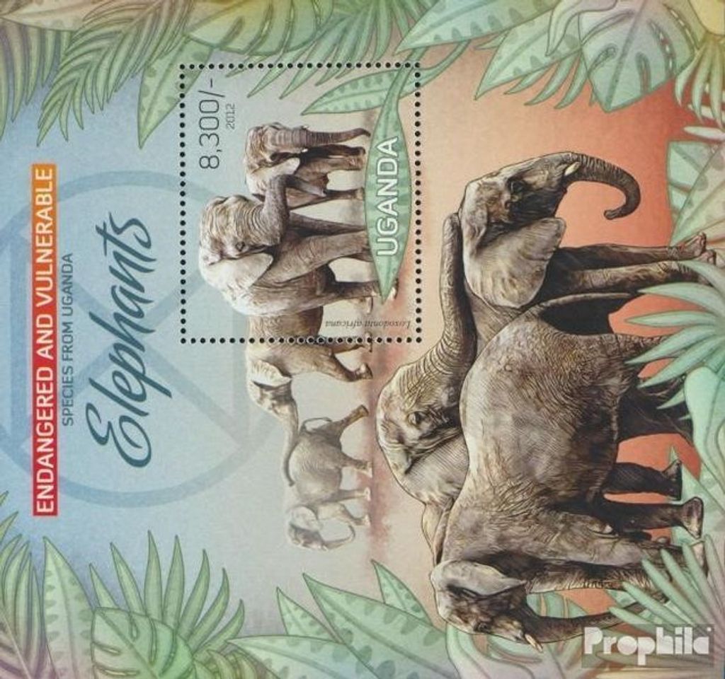 Briefmarken Uganda 2012 Mi Block407 (kompl.Ausg.) postfrisch Fauna