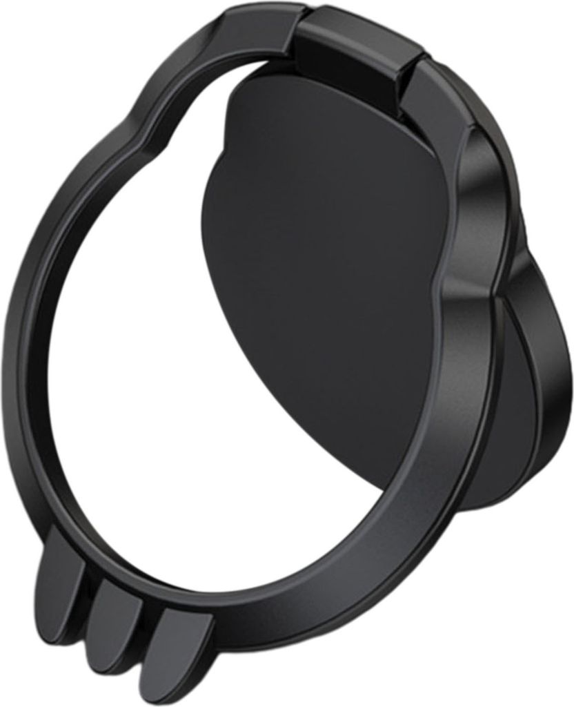 Fingerring-Telefonhalter, stark haftend, rutschfest, rund, gebogen, aus Zinklegierung, drehbarer Zugring-Telefonhalter