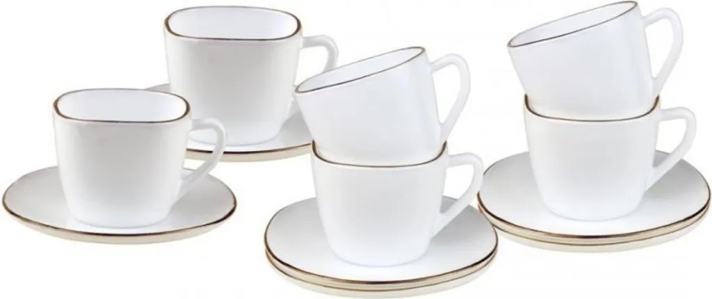 Kinghoff set da caffè da 6 tazze e piattini Opal 62396