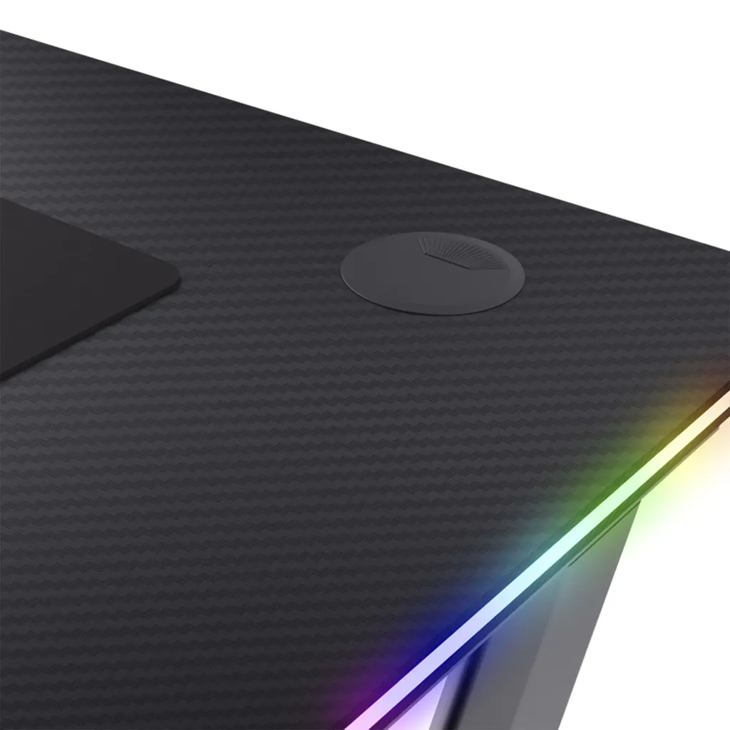 Trust GXT 710 Luminus Pro Noir : Fauteuil avec LED RGB et Dossier Réglable