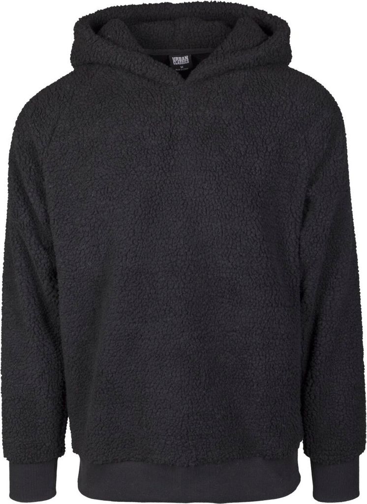 Urban Classics - Sherpa Hoody schwarz - M