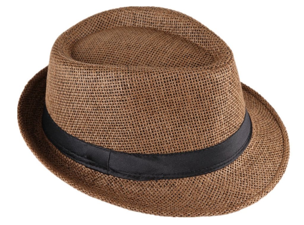 Panama Hut Fedora Strohhut Braun 56 Produktbild 