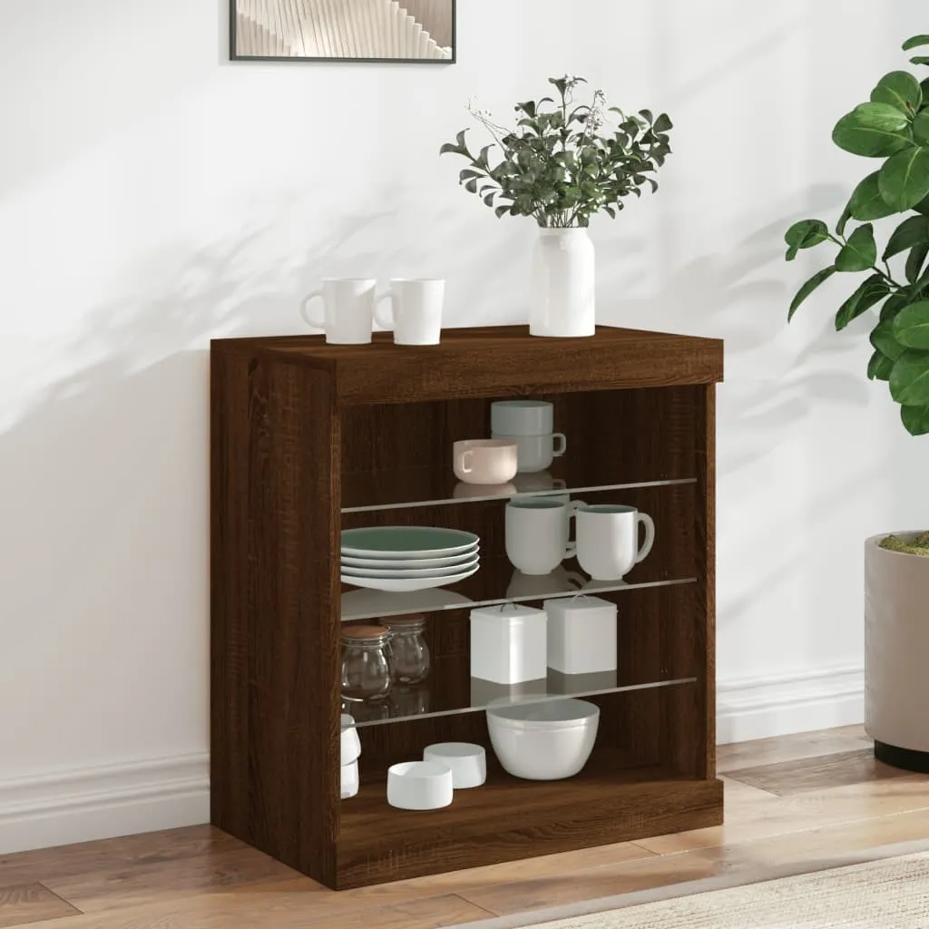Credenza vidaXL LED Rovere Marrone: Il Mobile Perfetto per il tuo Setup